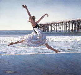 To Dance Before the Sea and Sky by Steve Hanks Image is watermarked for copyright protection and is not present on the actual art work.