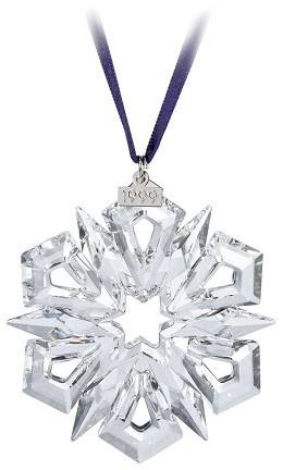 1999 Swarovski Snowflake Ornament by Swarovski Crystal Image is watermarked for copyright protection and is not present on the actual art work.