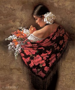 Summer Fragrance II by Lee Bogle Image is watermarked for copyright protection and is not present on the actual art work.