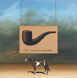 Paint Horse Magritte by Robert Deyber Image is watermarked for copyright protection and is not present on the actual art work.