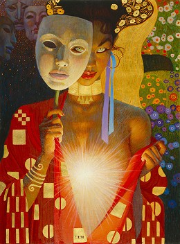Intimacy (serigraph) Original Release by Thomas Blackshear Image is watermarked for copyright protection and is not present on the actual art work.