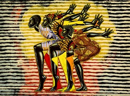 Ujima by Larry Poncho Brown Image is watermarked for copyright protection and is not present on the actual art work.