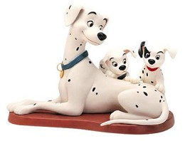 One Hundred and One Dalmatians Perdita W/patch And Puppy Patient Perdita by WDCC Disney Classics Image is watermarked for copyright protection and is not present on the actual art work.