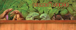 The Lizard Lounge Masterwork Canvas Edition by Will Bullas Image is watermarked for copyright protection and is not present on the actual art work.