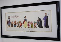 Snow White And The Seven Dwarfs Cast Of Characters by WDCC Disney Classics Image is watermarked for copyright protection and is not present on the actual art work.