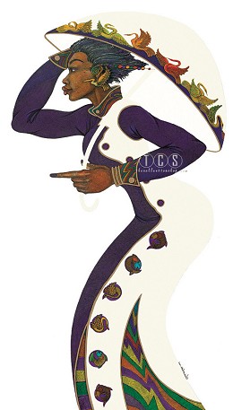 White Umbrella by Charles Bibbs Image is watermarked for copyright protection and is not present on the actual art work.
