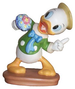 Mr Duck Steps Out Huey-  Tag Along Trouble by WDCC Disney Classics Image is watermarked for copyright protection and is not present on the actual art work.