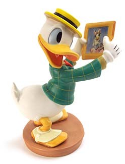 Mr Duck Steps Out Donald Duck With Love From Daisy by WDCC Disney Classics Image is watermarked for copyright protection and is not present on the actual art work.