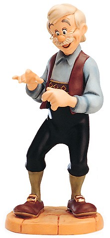 Pinocchio Geppetto Goodbye Son by WDCC Disney Classics Image is watermarked for copyright protection and is not present on the actual art work.