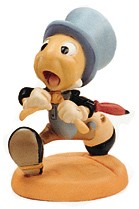 Pinocchio Jiminy Cricket Wait For Me, Pinoke by WDCC Disney Classics Image is watermarked for copyright protection and is not present on the actual art work.