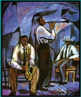 Jammin Limited Edition Stone Lithograph Artist Proof Signed by William Tolliver Image is watermarked for copyright protection and is not present on the actual art work.