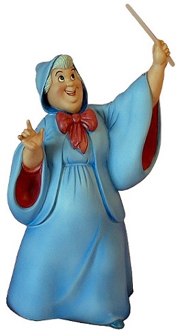 Cinderella Fairy Godmother Bibbidi Bobbidi Boo by WDCC Disney Classics Image is watermarked for copyright protection and is not present on the actual art work.