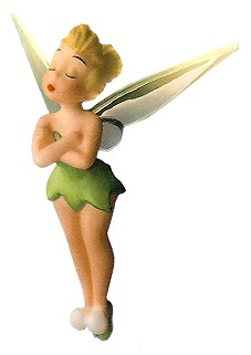 Peter Pan Tinker Bell Ornament by WDCC Disney Classics Image is watermarked for copyright protection and is not present on the actual art work.