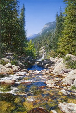 Abundant Waters By Larry Dyke by Larry Dyke Image is watermarked for copyright protection and is not present on the actual art work.