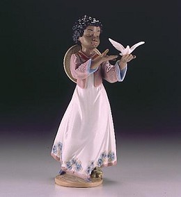 African Love by Lladro Black Legacy Image is watermarked for copyright protection and is not present on the actual art work.