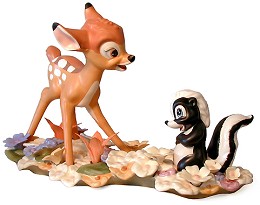 Bambi And Flower He Can Call Me A Flower by WDCC Disney Classics Image is watermarked for copyright protection and is not present on the actual art work.