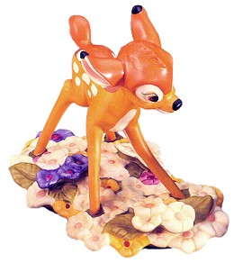 Bambi Purty Flower by WDCC Disney Classics Image is watermarked for copyright protection and is not present on the actual art work.