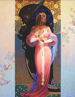 Beauty And The Beast by Thomas Blackshear Image is watermarked for copyright protection and is not present on the actual art work.