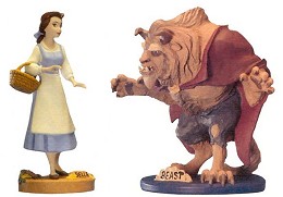 Beauty And The Beast Maquette by WDCC Disney Classics Image is watermarked for copyright protection and is not present on the actual art work.