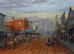 Boom Town By Andy Thomas by Andy Thomas Image is watermarked for copyright protection and is not present on the actual art work.