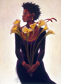 Lilies From Charles Limited Edition by Charles Bibbs Image is watermarked for copyright protection and is not present on the actual art work.