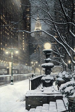 City Lights By Rod Chase  Full Image by Rod Chase Image is watermarked for copyright protection and is not present on the actual art work.