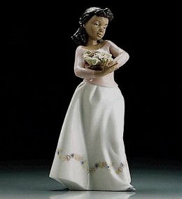 Delicate Bundle by Lladro Black Legacy Image is watermarked for copyright protection and is not present on the actual art work.