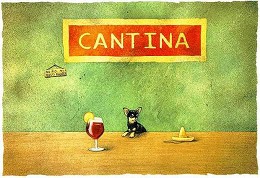 A Little Sangria Limited Edition Print by Will Bullas Image is watermarked for copyright protection and is not present on the actual art work.
