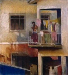 Jamaica's David Seriagraph by Brenda Joysmith Image is watermarked for copyright protection and is not present on the actual art work.