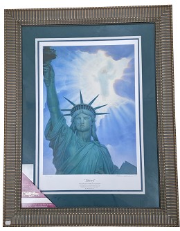Liberty Framed Print - Limited Edition by Thomas Blackshear Image is watermarked for copyright protection and is not present on the actual art work.