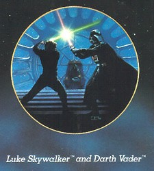 Star Wars Series - Luke And Darth Vader by Thomas Blackshear Image is watermarked for copyright protection and is not present on the actual art work.