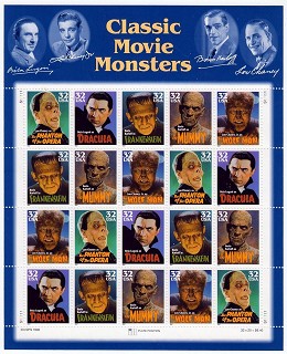 Classic Movie Monsters by Thomas Blackshear Image is watermarked for copyright protection and is not present on the actual art work.