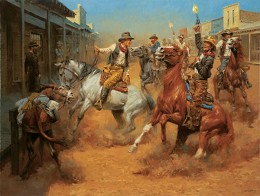 Our Grand Entrance By Andy Thomas by Andy Thomas Image is watermarked for copyright protection and is not present on the actual art work.