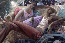 Reminisce by John Holyfield Image is watermarked for copyright protection and is not present on the actual art work.