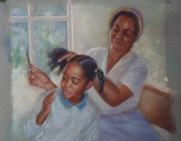 I Remember Mama  Giclee by Brenda Joysmith Image is watermarked for copyright protection and is not present on the actual art work.