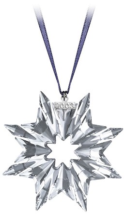 2003 Swarovski  Star Ornament by Swarovski Crystal Image is watermarked for copyright protection and is not present on the actual art work.