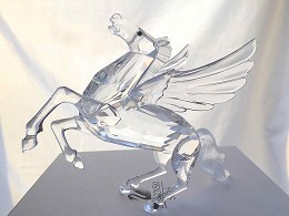 Pegasus Fabulous Creatures 1998 by Swarovski Crystal Image is watermarked for copyright protection and is not present on the actual art work.