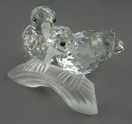 Swarovski Turtle Doves 1989 Caring And Sharing by Swarovski Crystal Image is watermarked for copyright protection and is not present on the actual art work.
