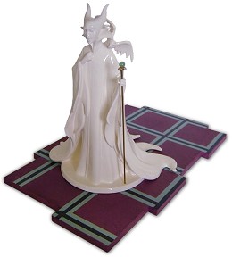 Sleeping Beauty Maleficent (whiteware) Evil Enchantress by WDCC Disney Classics Image is watermarked for copyright protection and is not present on the actual art work.