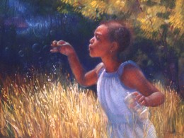 Wishes Wishes And Willows Giclee by Brenda Joysmith Image is watermarked for copyright protection and is not present on the actual art work.