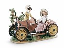 Lladro Young Couple with Car