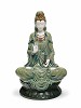 Lladro Kwan Yin Figurine Green
