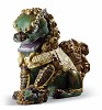 Lladro&nbsp;Oriental Lioness (Green)