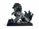 Lladro Guardian Lioness - Black