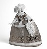 Lladro La Menina Sculpture Silver Lustre