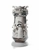 Lladro Ladies in Garden Vase Limited Edition. Silver Lustre