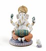 Lladro Mridangam Ganesha