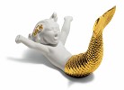 Lladro&nbsp;WAKING UP AT SEA (GOLDEN RE-DECO)