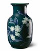 Lladro Bell Flower Vase Green