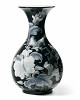 Lladro Sparrows Vase Black